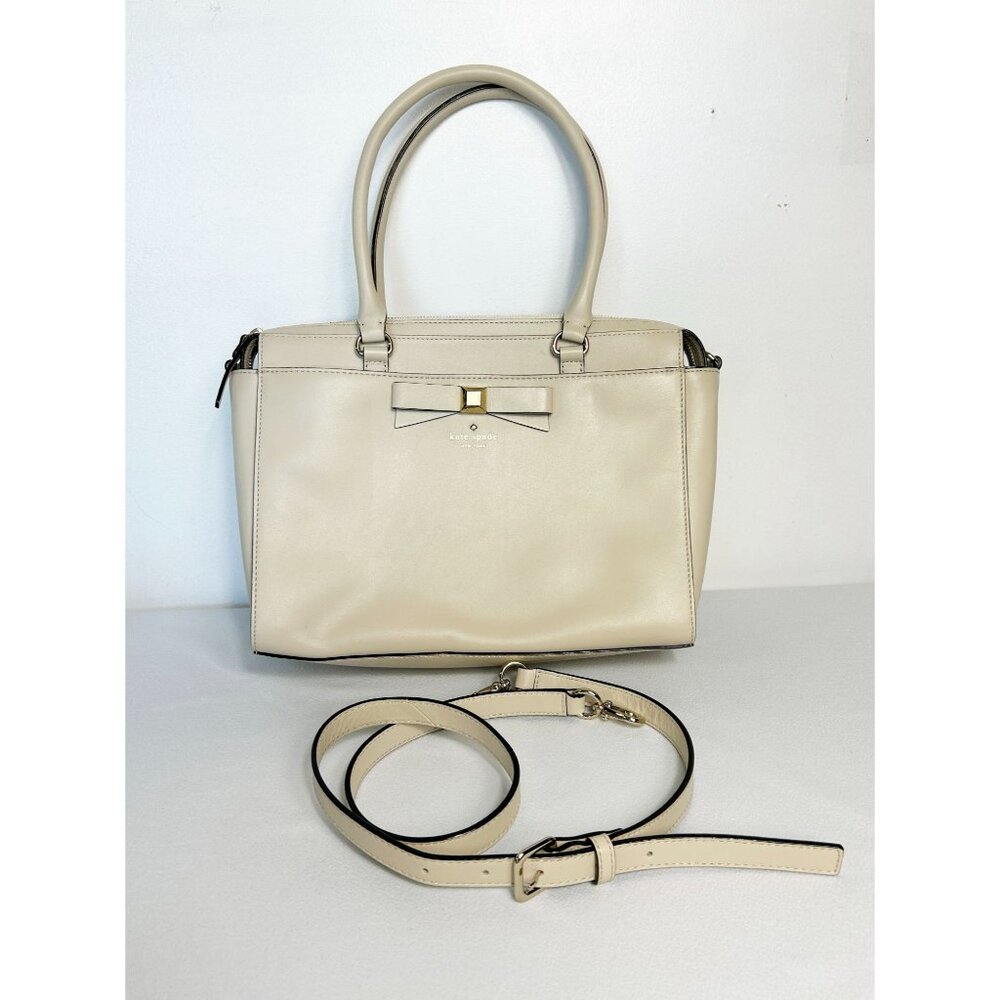 Kate Spade The Holly Street Jeanne Satchel in Ostrich Egg Cream